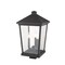 Z-Lite Beacon 3 Light Outdoor Post Mount Fixture, Oil Rubbed Bronze & Clear Beveled 568PHXLS-ORB - alternate 5